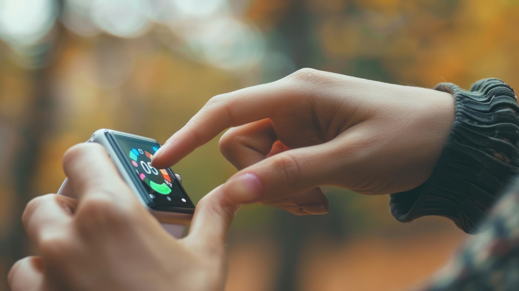 Zdjęcie technologii inteligentnych zegarków dla opieki zdrowotnej przez AIG53