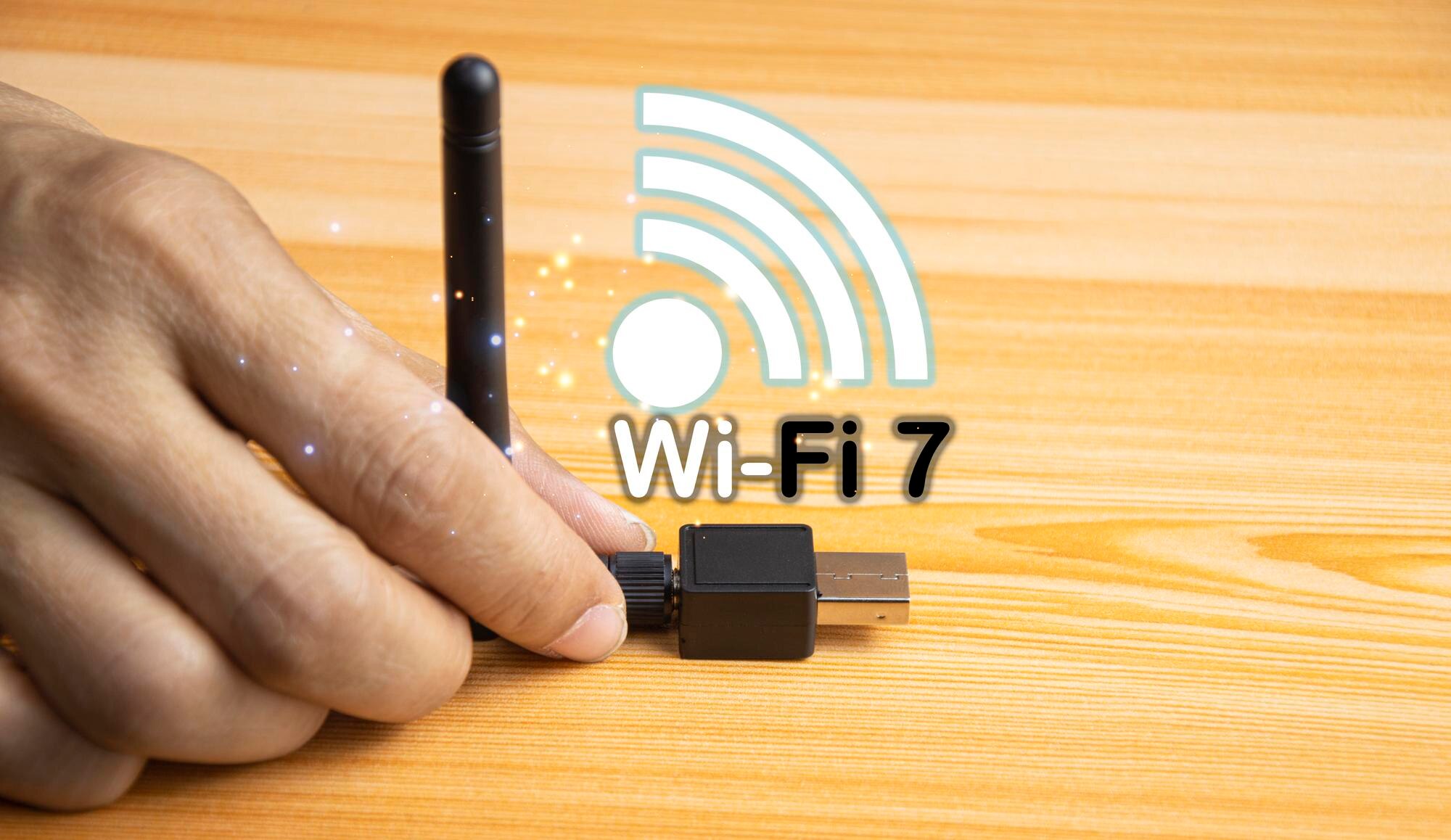 Koncepcja szybkiego połączenia WiFi 7 lub WiFi 7
