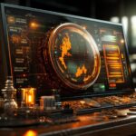 Koncepcja wirtualnych pieniędzy kryptowaluty Bitcoin